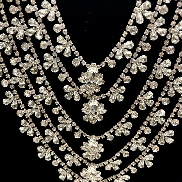 Cezanne Rhinestone Statement Sensitive Skin Necklace - Picture 4 of 9